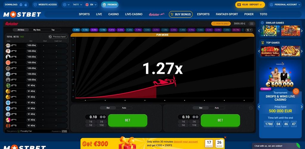 Jaké funkce Mostbet nabízí?