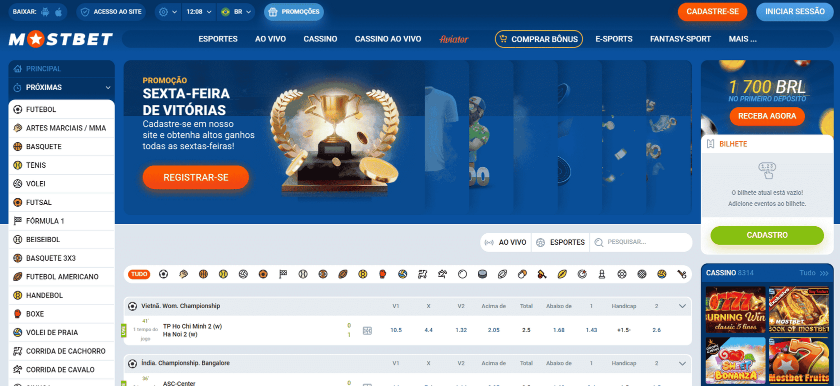Aplikace Mostbet pro iPhone a Android